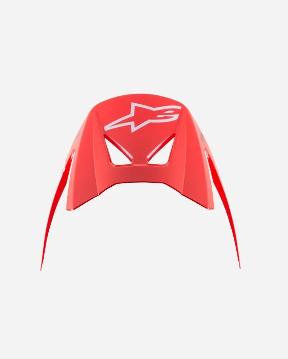 Visière Alpinestars Vector Tech A2 - Rouge Vif/Gris Clair Brillant