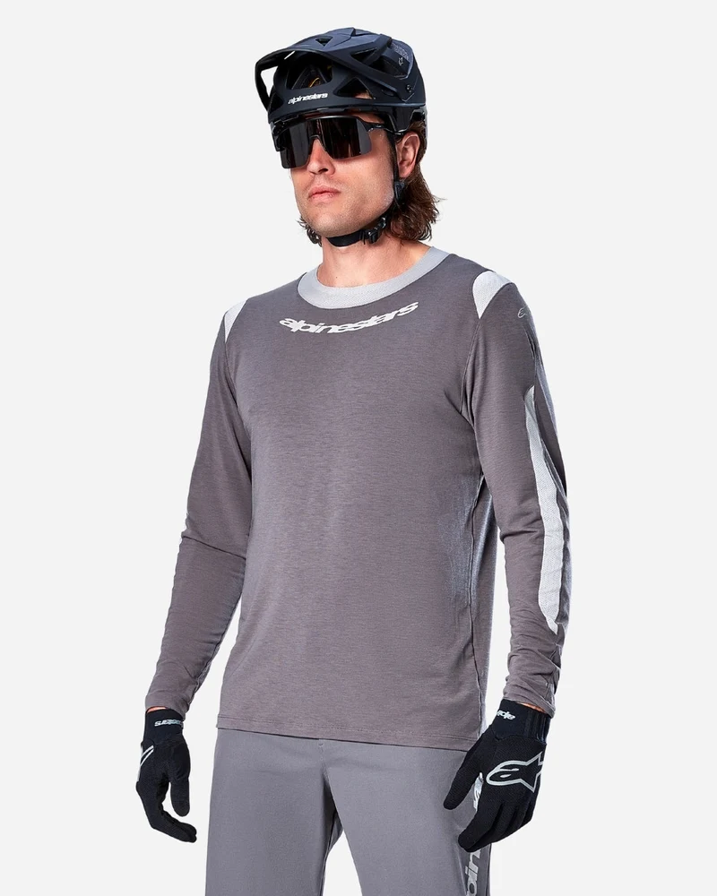 Maillot Manches Longues Alpinestars A-Dura Dri Wool - Gris