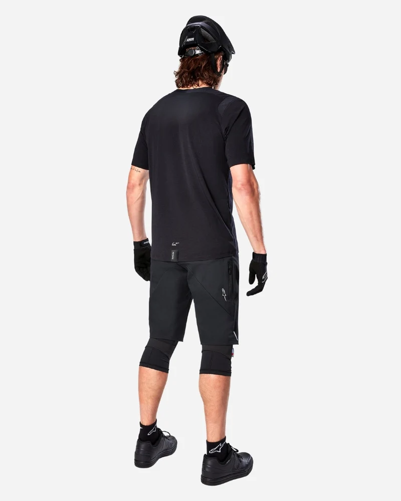 Maillot manches courtes Alpinestars A-Dura Dri Wool - Noir