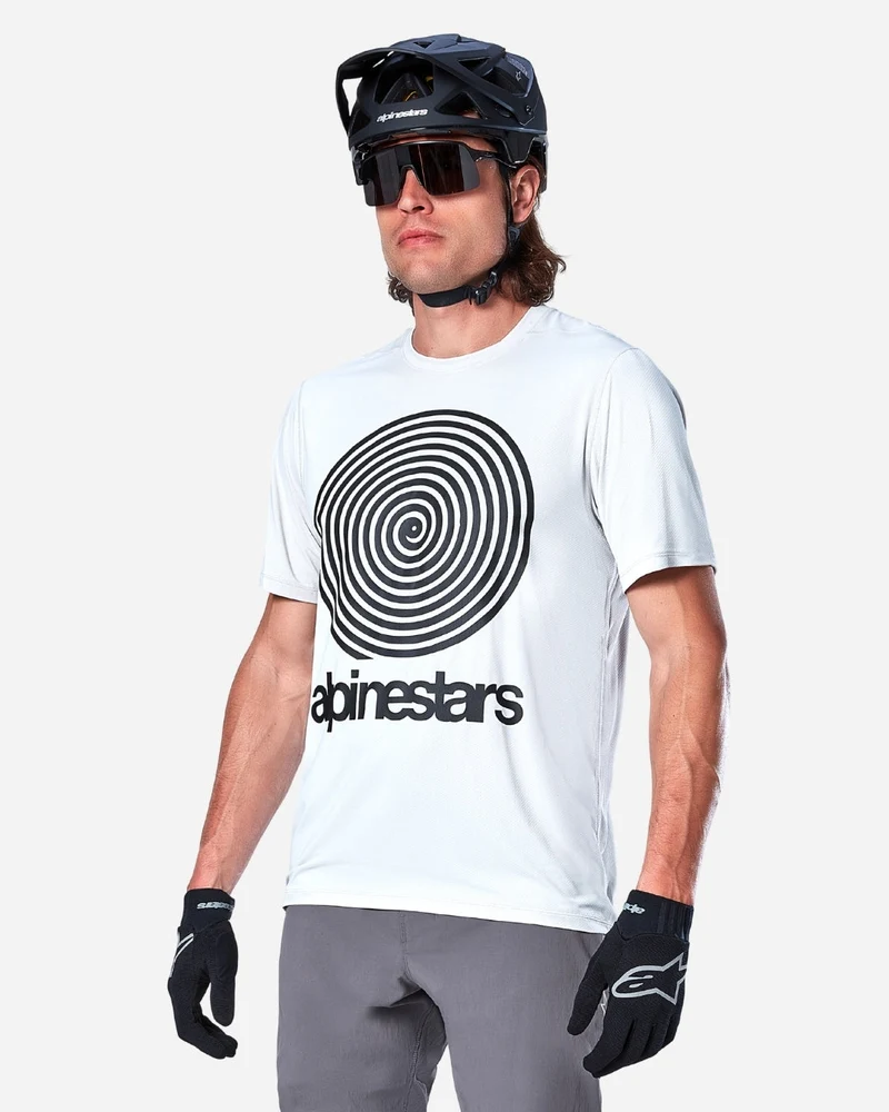 Maillot manches courtes Alpinestars A-Dura Oscar - Blanc