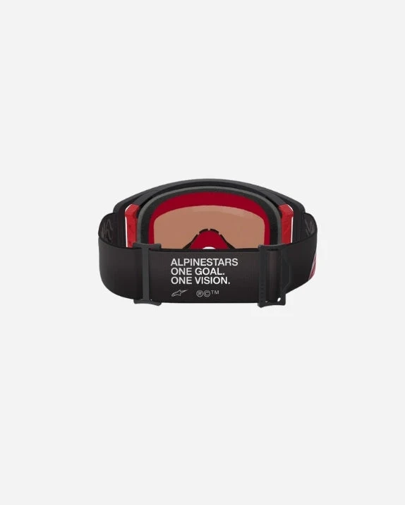 Masques Alpinestars Supertech Corp - Noir/Rouge Miroir Argent