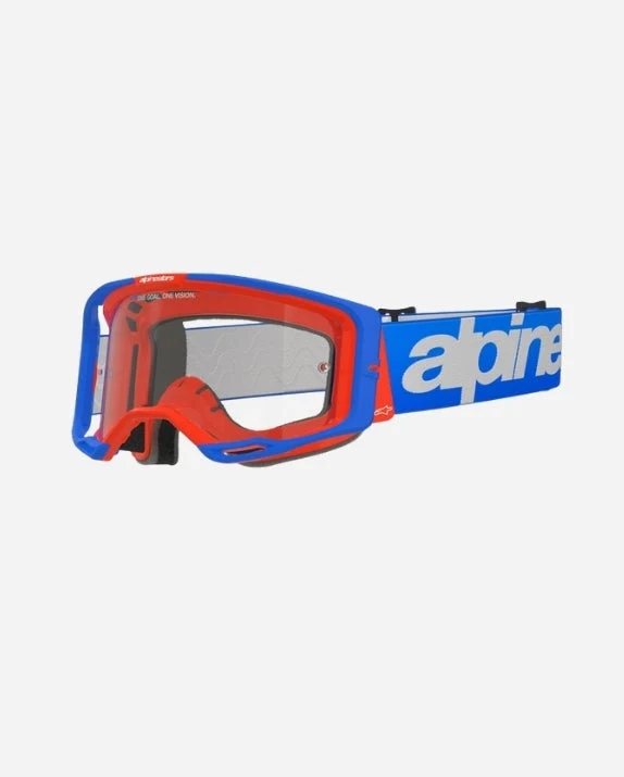 Masques Alpinestars Vision 8 Wordmark - Bleu/Rouge