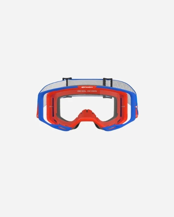 Masques Alpinestars Vision 8 Wordmark - Bleu/Rouge