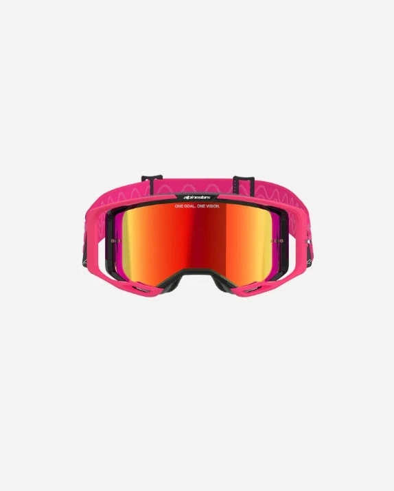 Masques Alpinestars Vision 8 Corp - Rose/Miroir Rouge