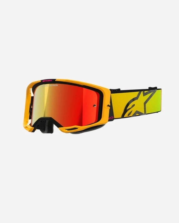 Masques Alpinestars Vision 8 Corp - Jaune/Rose Miroir Rouge