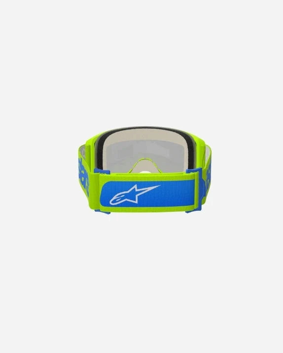 Masques Alpinestars Vision 5 Blaze - Jaune Fluo/Bleu Miroir Bleu