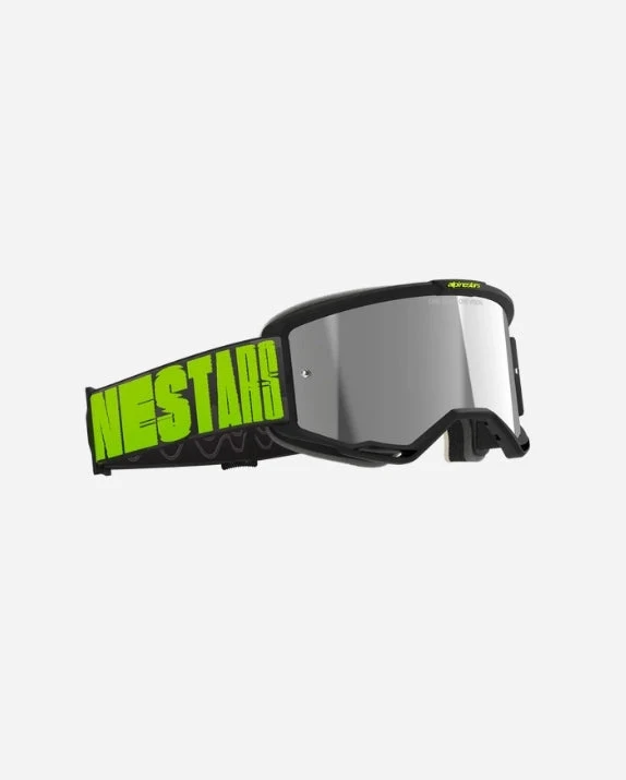 Masques Alpinestars Vision 5 Hollow - Charbon/Jaune Fluo Miroir Argent