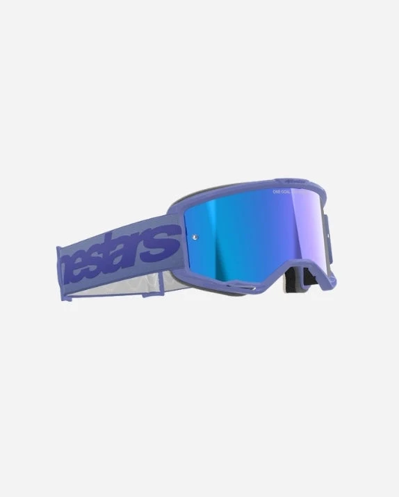 Masques Alpinestars Vision 5 Wordmark - Violet/Miroir Bleu