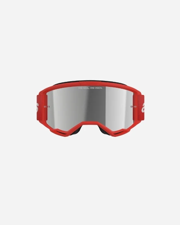 Masques Alpinestars Vision 3 Wordmark - Rouge/Miroir Argent
