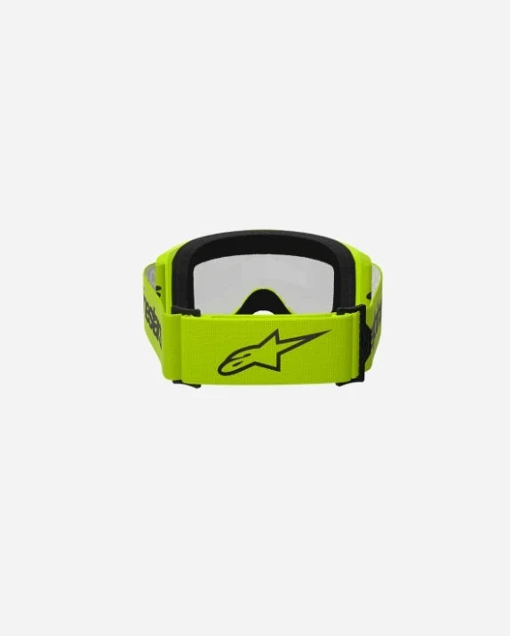 Masques Alpinestars Vision 3 Wordmark - Jaune Fluo/Miroir Argent
