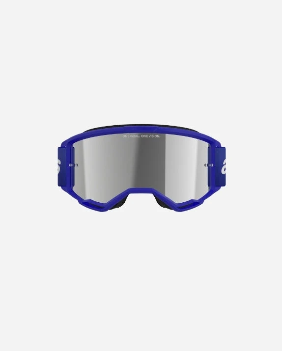 Masques Alpinestars Vision 3 Wordmark - Bleu/Miroir Argent
