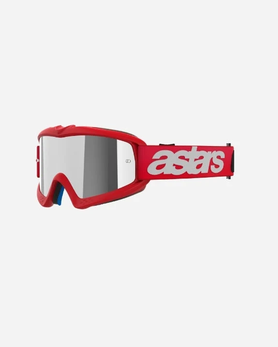 Masques enfant Alpinestars Vision Blaze - Rouge/Miroir Argent