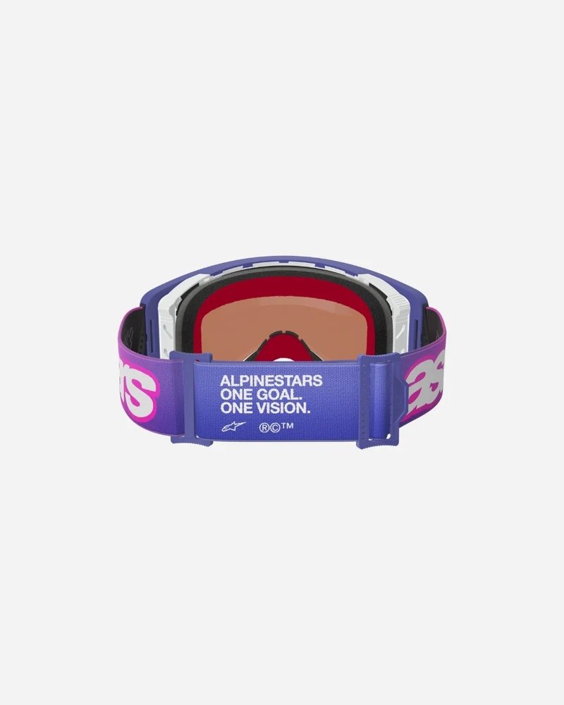 Masques Alpinestars Supertech Vision Vista - Violet/Rose Fluo Miroir Bleu