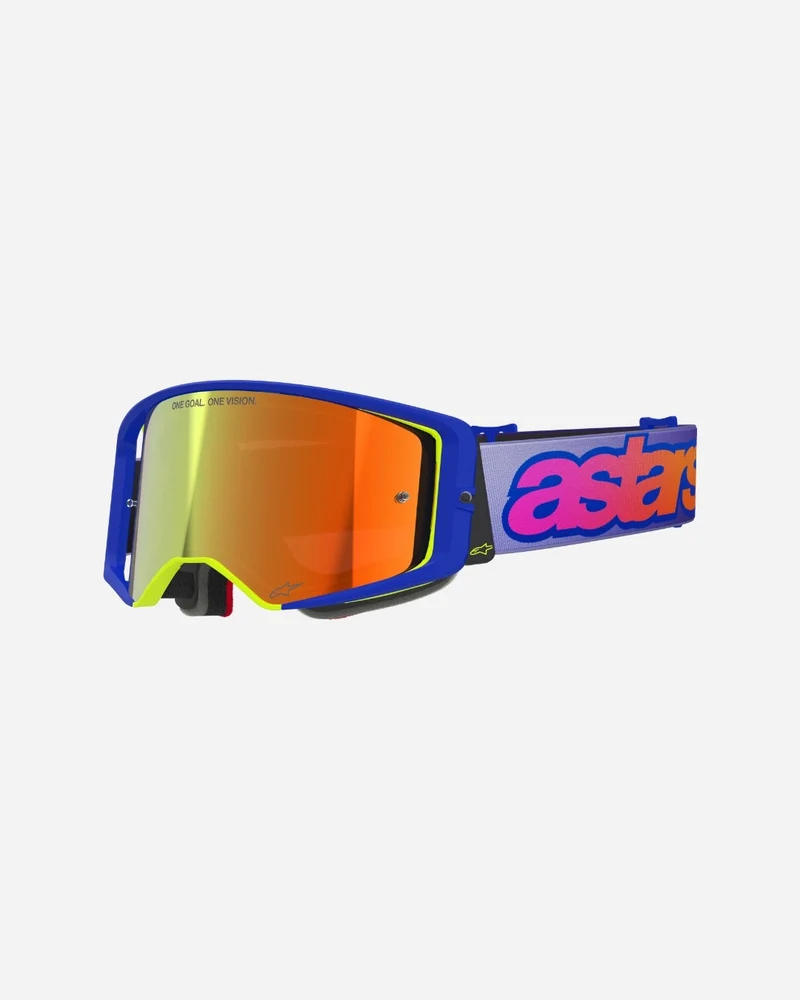 Masques Alpinestars Supertech Vision Vista - Bleu/Jaune/Violet Miroir Rouge