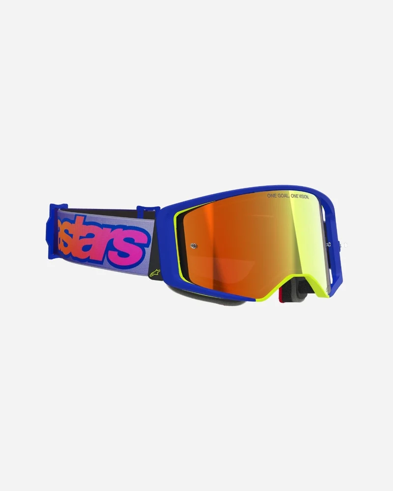 Masques Alpinestars Supertech Vision Vista - Bleu/Jaune/Violet Miroir Rouge