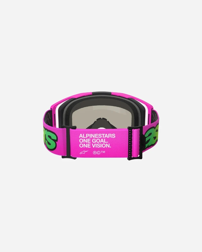 Masques Alpinestars Vision 8 Vista - Rose/Jaune Fluo Miroir Bleu