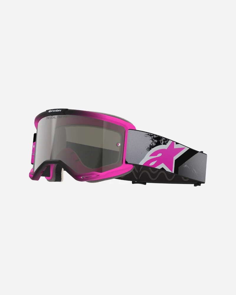 Masques Alpinestars Vision 5 Lahnd - Fer/Rose Fluo Miroir Argent