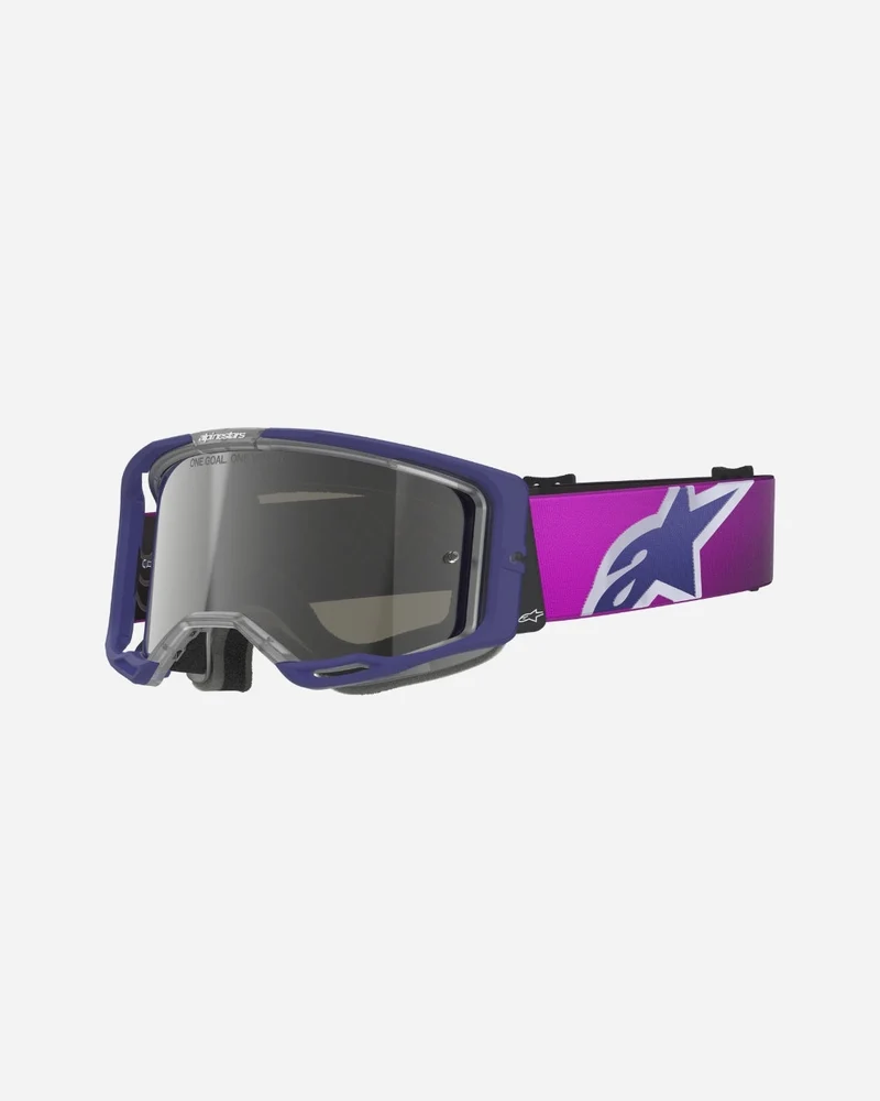 Masques Alpinestars Vision 8 Corp - Violet/Gris clair Miroir Argent
