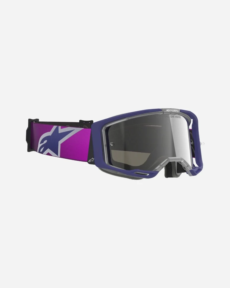 Masques Alpinestars Vision 8 Corp - Violet/Gris clair Miroir Argent