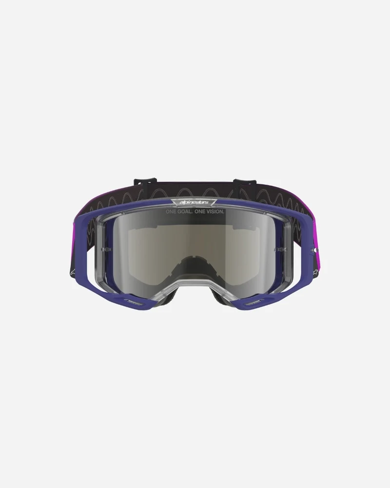 Masques Alpinestars Vision 8 Corp - Violet/Gris clair Miroir Argent