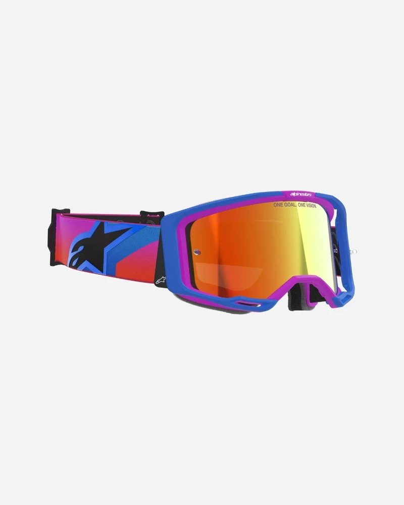 Masques Alpinestars Vision 8 Corp - Bleu UCLA/Violet/Orange Miroir Rouge