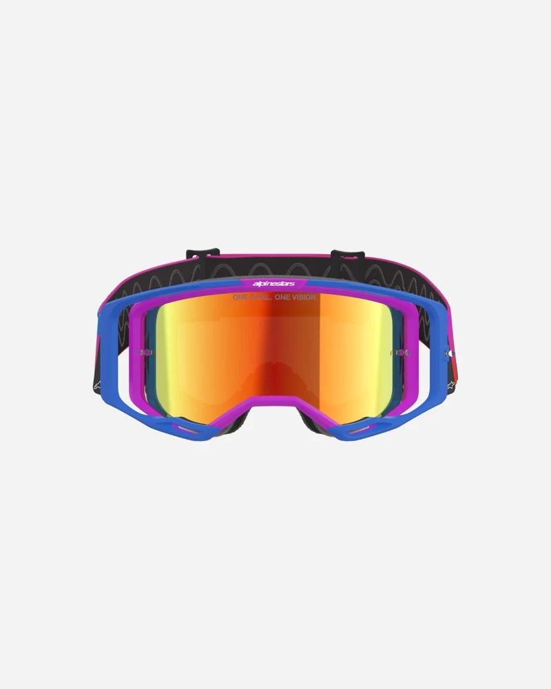Masques Alpinestars Vision 8 Corp - Bleu UCLA/Violet/Orange Miroir Rouge