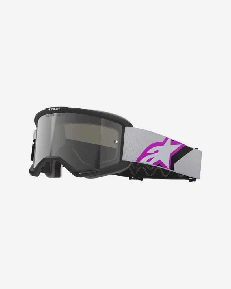Masques Alpinestars Vision 5 Corp - Gris clair/Violet Miroir Argent