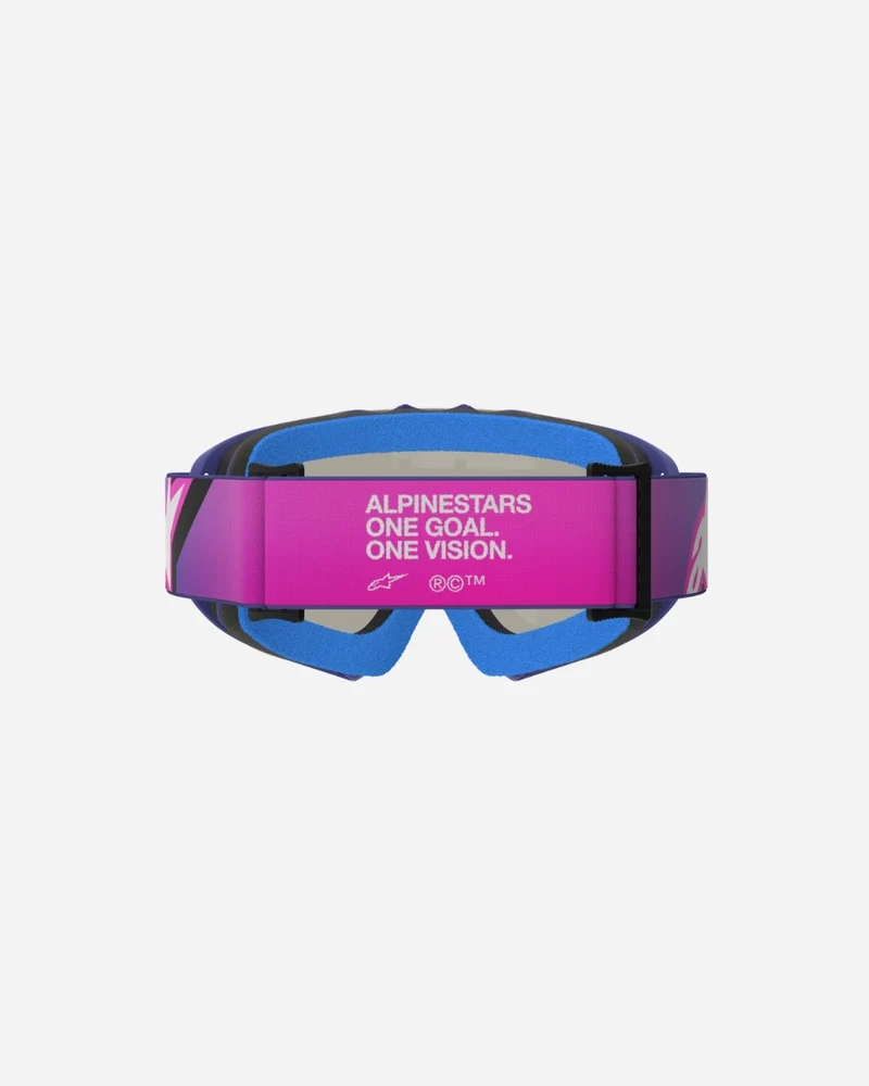 Masque enfant Alpinestars Vision Corp - Violet/Rose Fluo Miroir Bleu