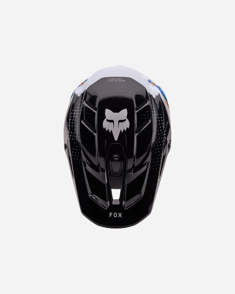 Visière Fox Racing V3RS Scans - Blanc/Noir