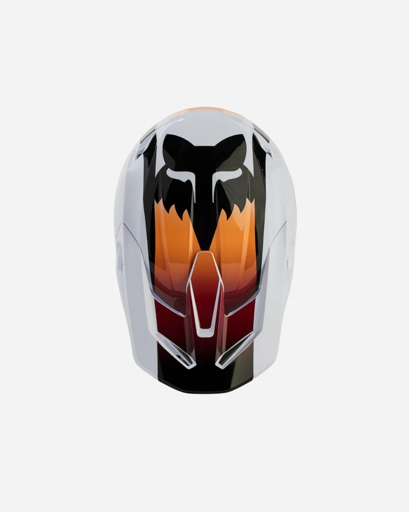 Visière Fox Racing V1 Flora - Blanc/Noir