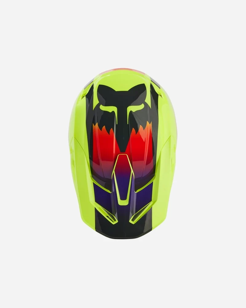 Visière Fox Racing V1 Flora - Jaune
