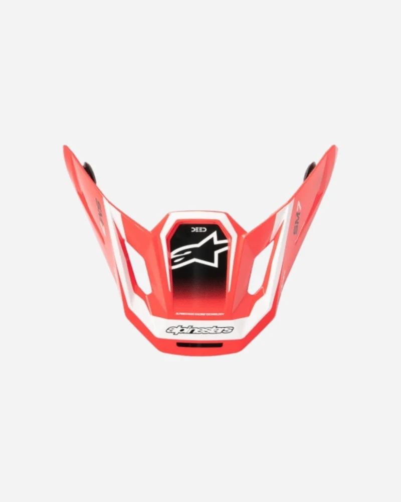 Visière Alpinestars Supertech M7 Deed ece06 - Rouge/Noir/Blanc Brillant
