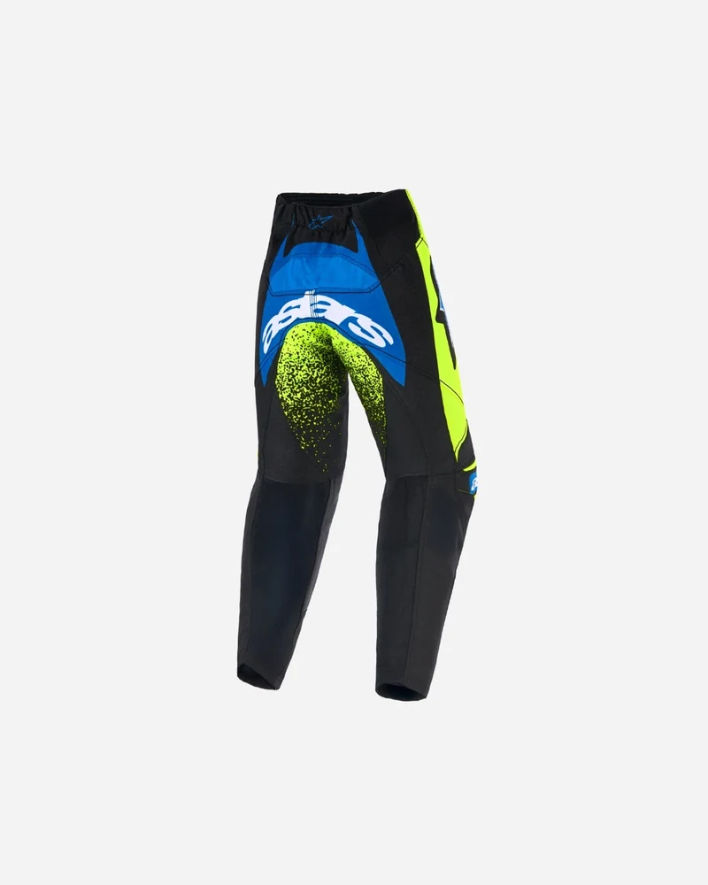 Pantalon enfant Alpinestars Racer Nomur - Marine foncé/Jaune Fluo/Bleu UCLA