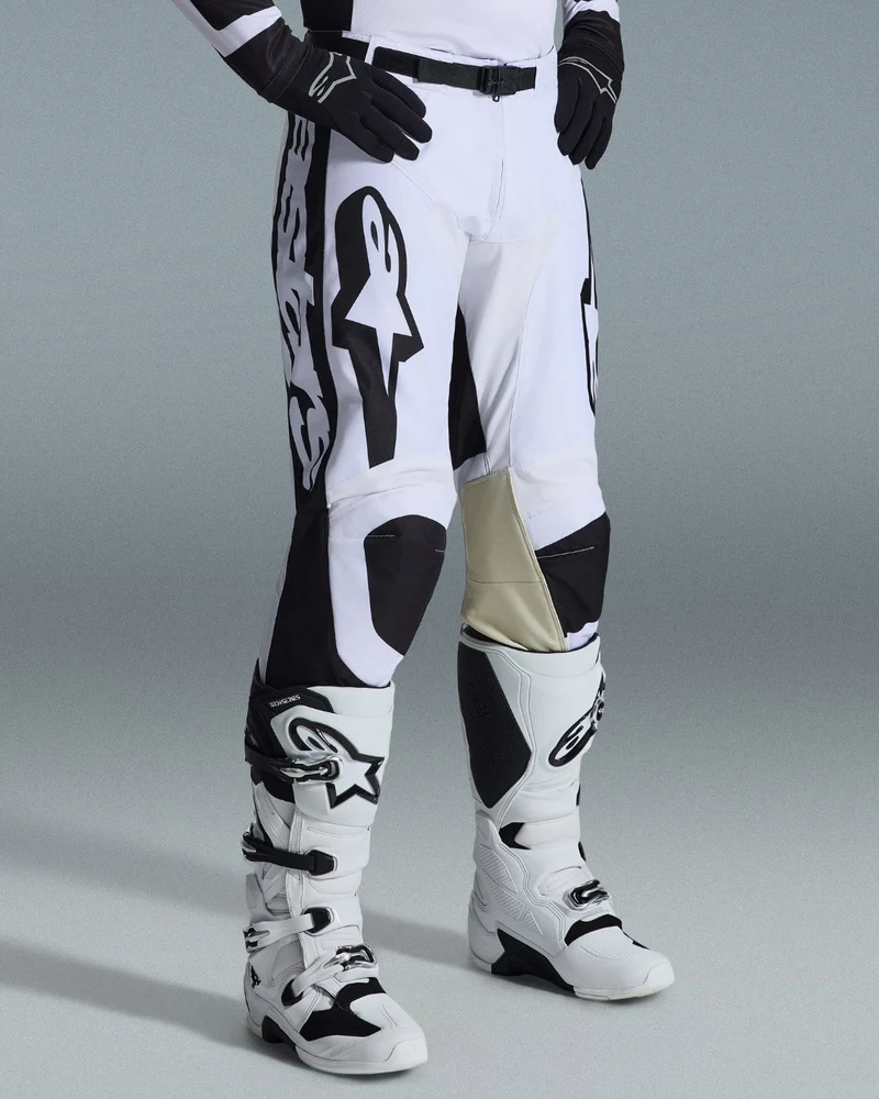 Pantalon Alpinestars Racer Riway - Blanc/Noir