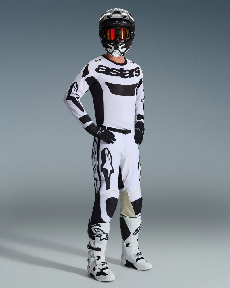 Pantalon Alpinestars Racer Riway - Blanc/Noir