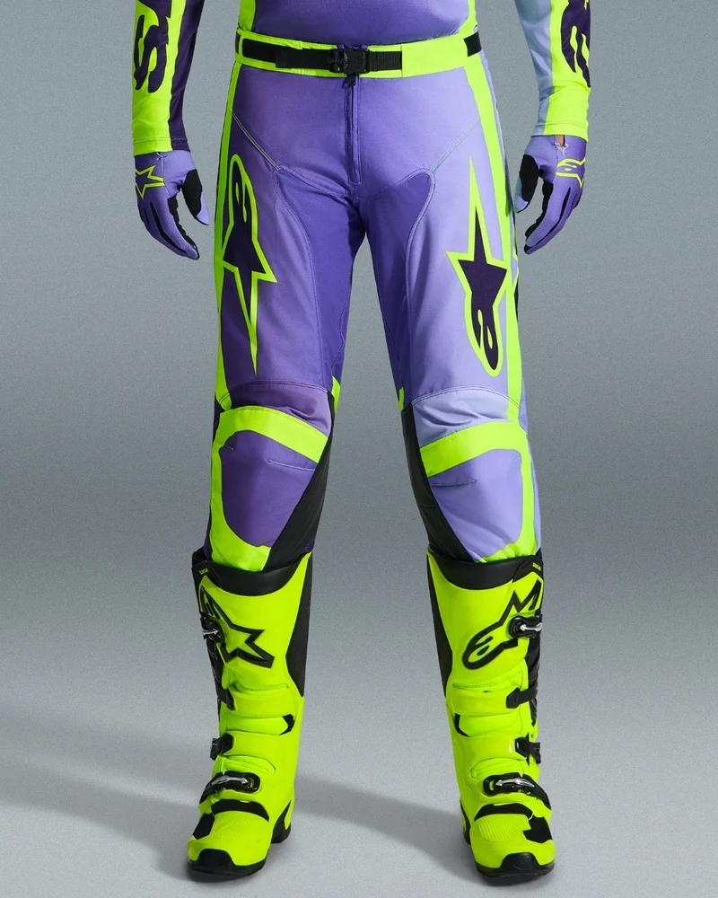 Pantalon Alpinestars Racer Portl - Violet/Jaune Fluo