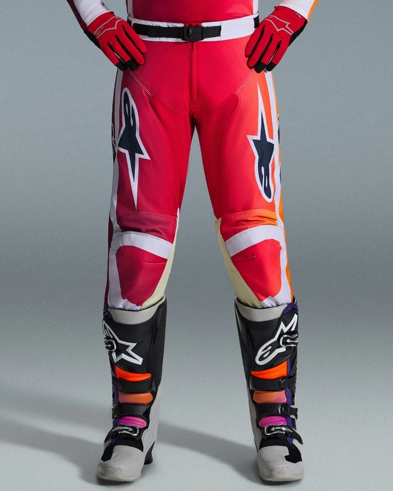 Pantalon Alpinestars Racer Portl - Rouge/Gris clair/Gris foncé