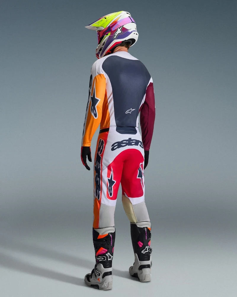 Pantalon Alpinestars Racer Portl - Rouge/Gris clair/Gris foncé