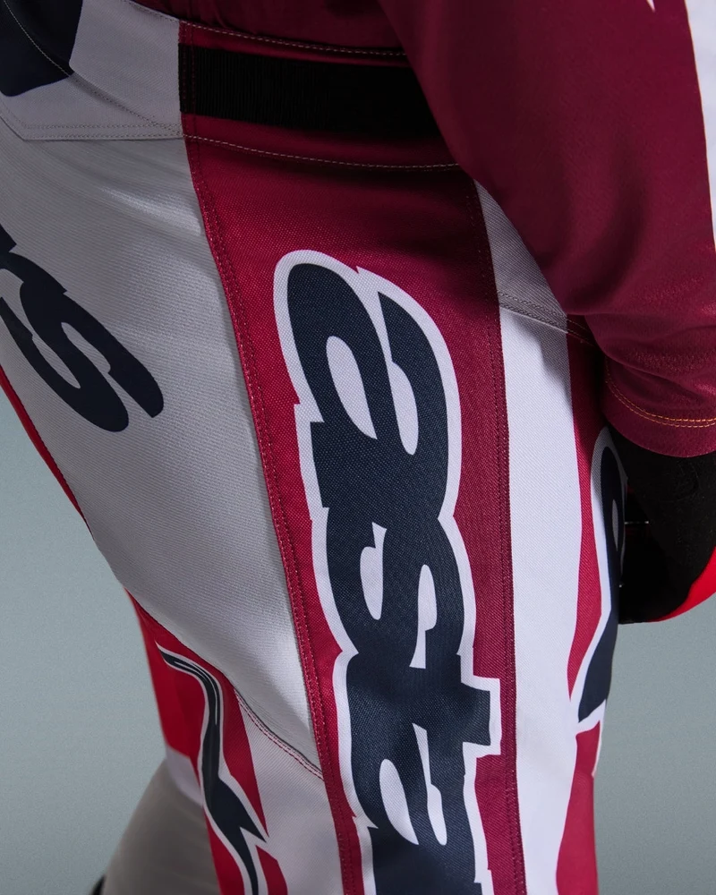 Pantalon Alpinestars Racer Portl - Rouge/Gris clair/Gris foncé