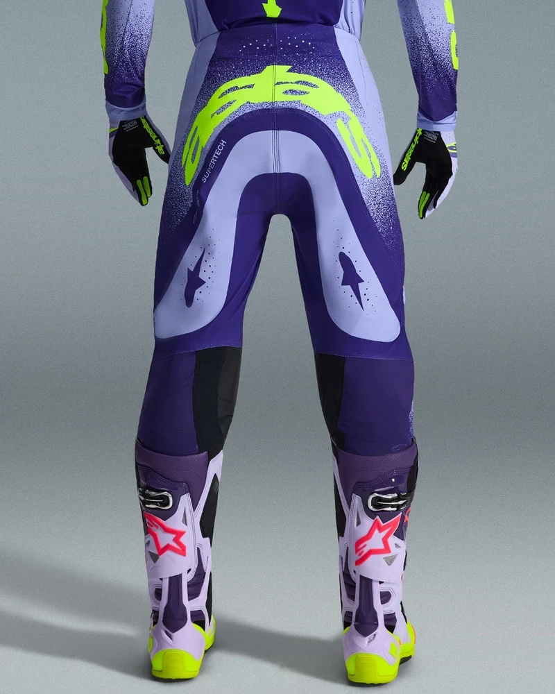 Pantalon Alpinestars Supertech Scenz - Violet/Marine foncé
