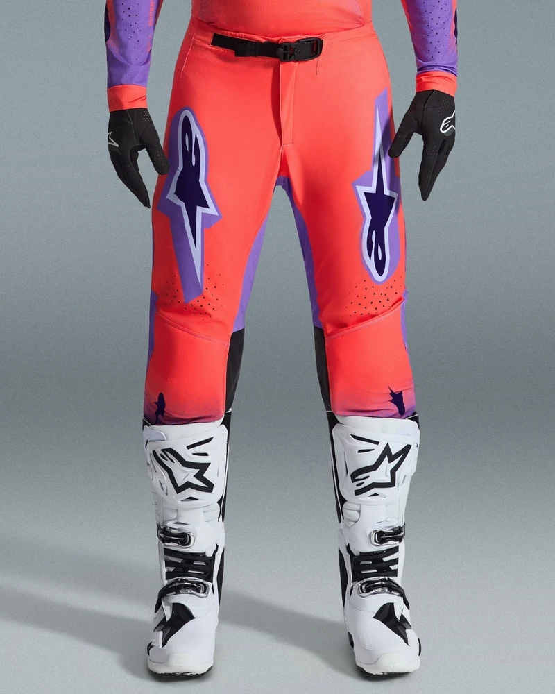 Pantalon Alpinestars Supertech Scenz - Orange Fluo/Violet