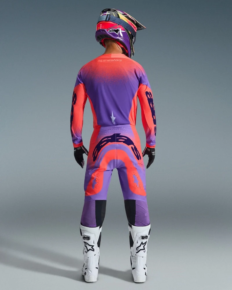 Pantalon Alpinestars Supertech Scenz - Orange Fluo/Violet