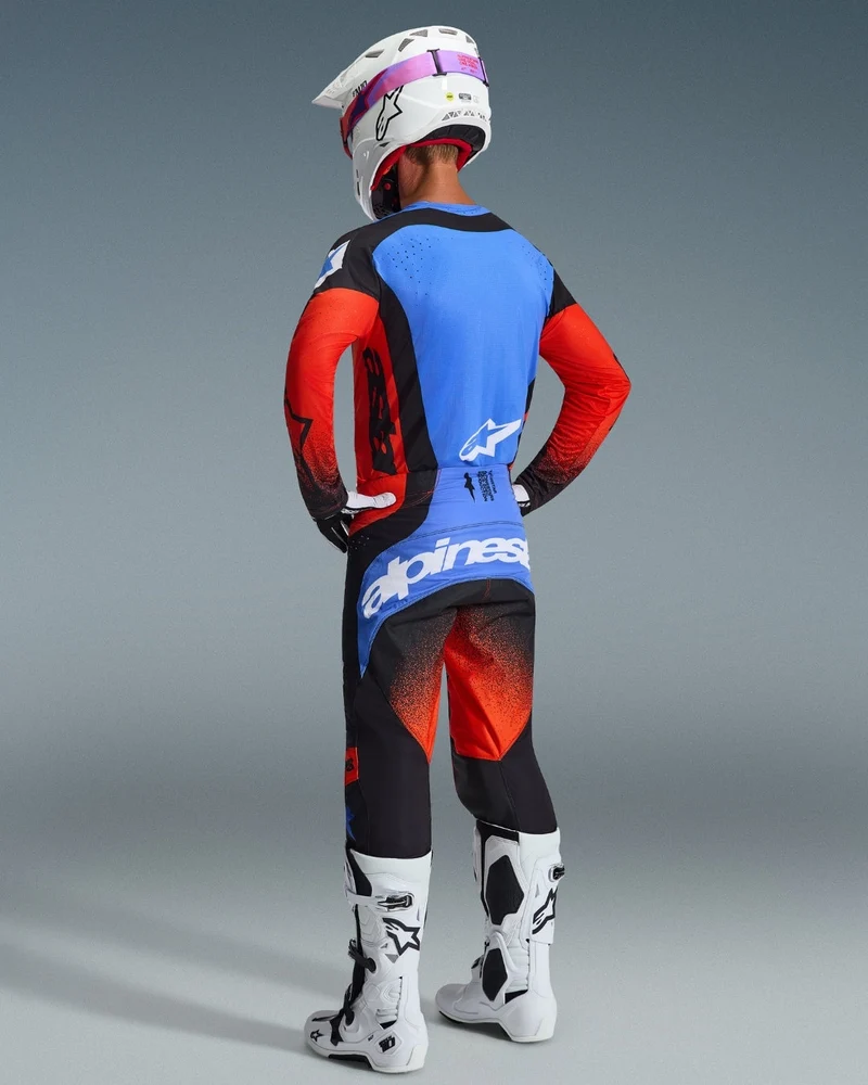 Pantalon Alpinestars Techstar Knif - Orange/Noir/Bleu UCLA