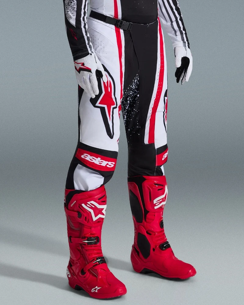 Pantalon Alpinestars Techstar Nomur - Noir/Blanc/Rouge
