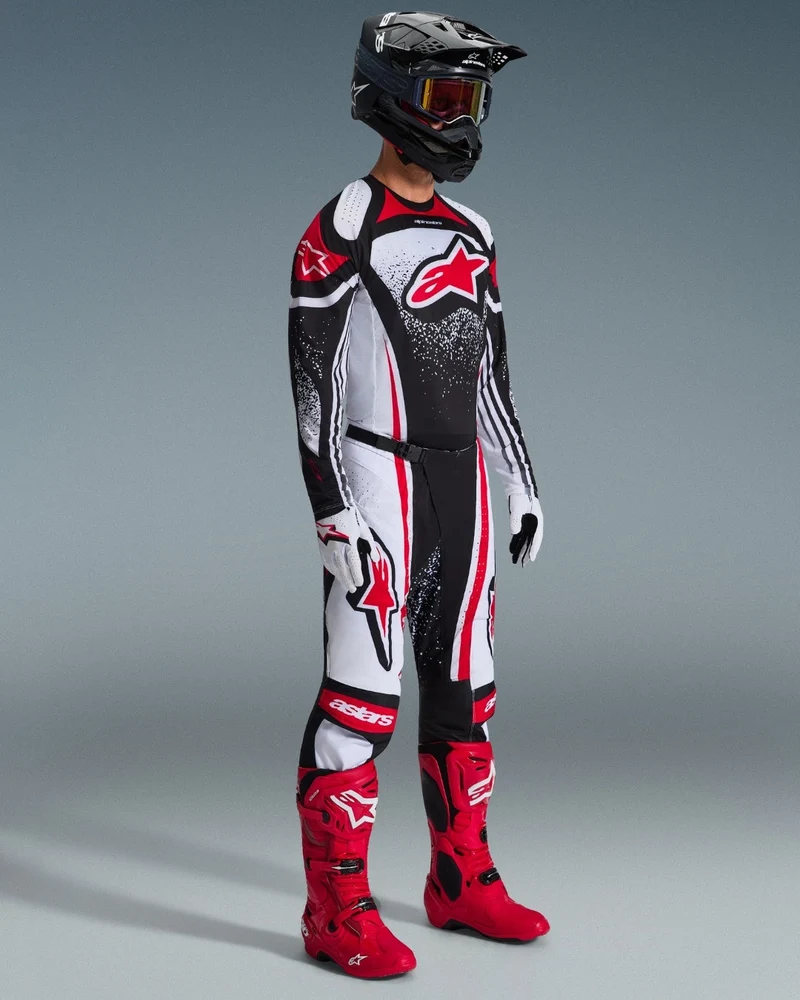 Pantalon Alpinestars Techstar Nomur - Noir/Blanc/Rouge