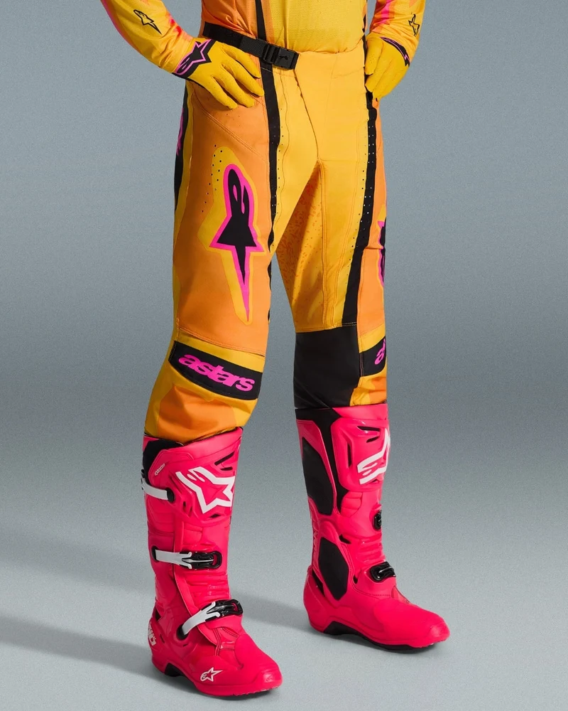 Pantalon Alpinestars Techstar Nomur - Orange/Jaune/Rose