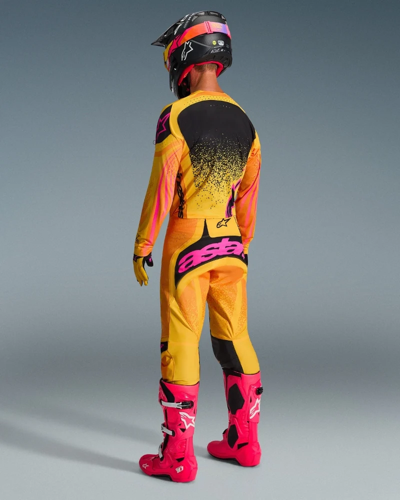 Pantalon Alpinestars Techstar Nomur - Orange/Jaune/Rose
