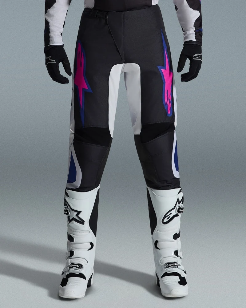 Pantalon Alpinestars Fluid Grid - Noir/Gris clair/Violet