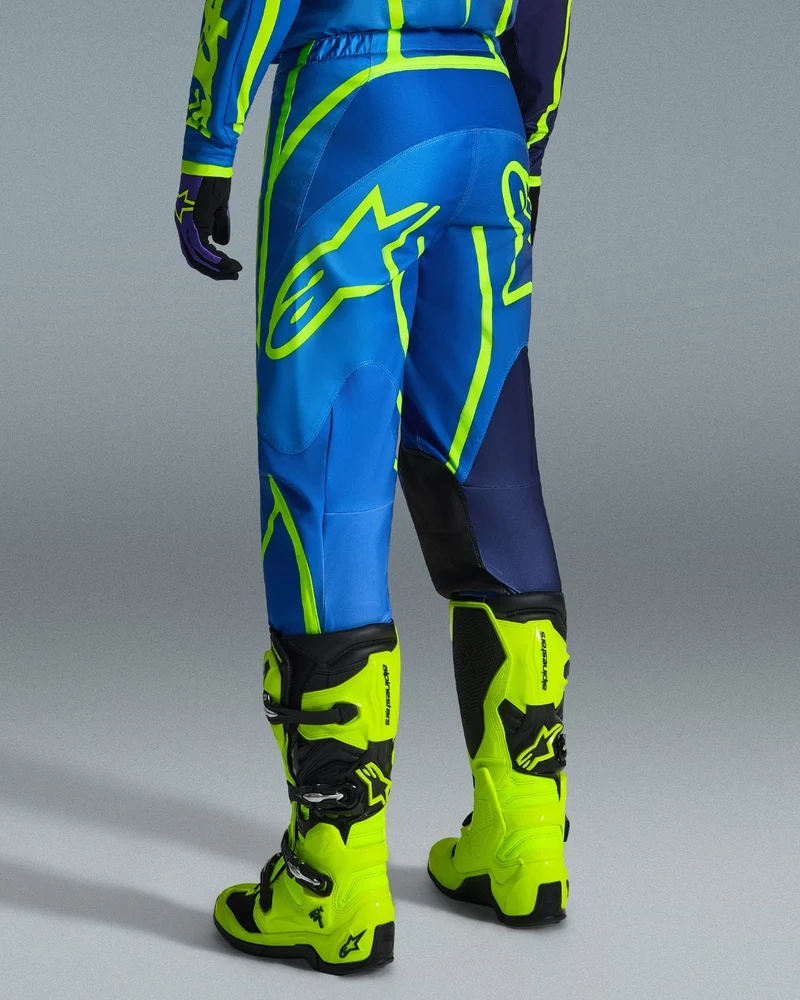 Pantalon Alpinestars Fluid Apex - Bleu/Jaune Fluo