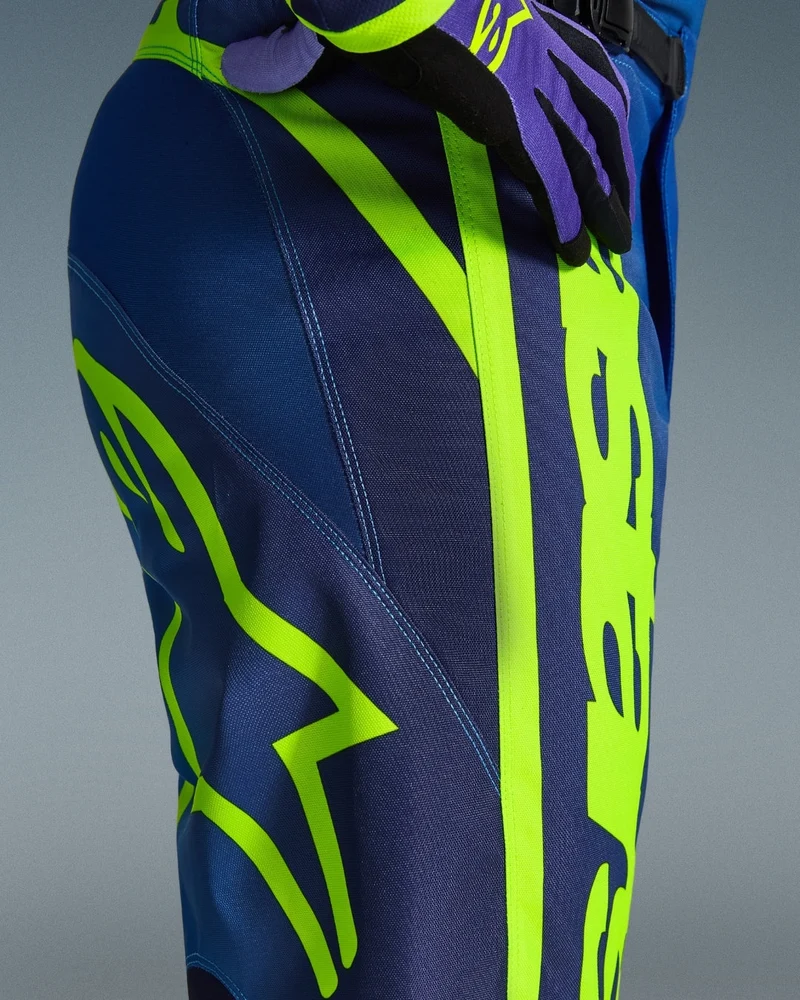 Pantalon Alpinestars Fluid Apex - Bleu/Jaune Fluo